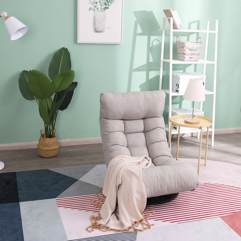 Corrigan Studio® Reclining Ergonomic Swiveling Floor Game Chair with